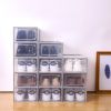 Set of 18 Stackable Clear Plastic Transparent Shoe Storage Box in Home